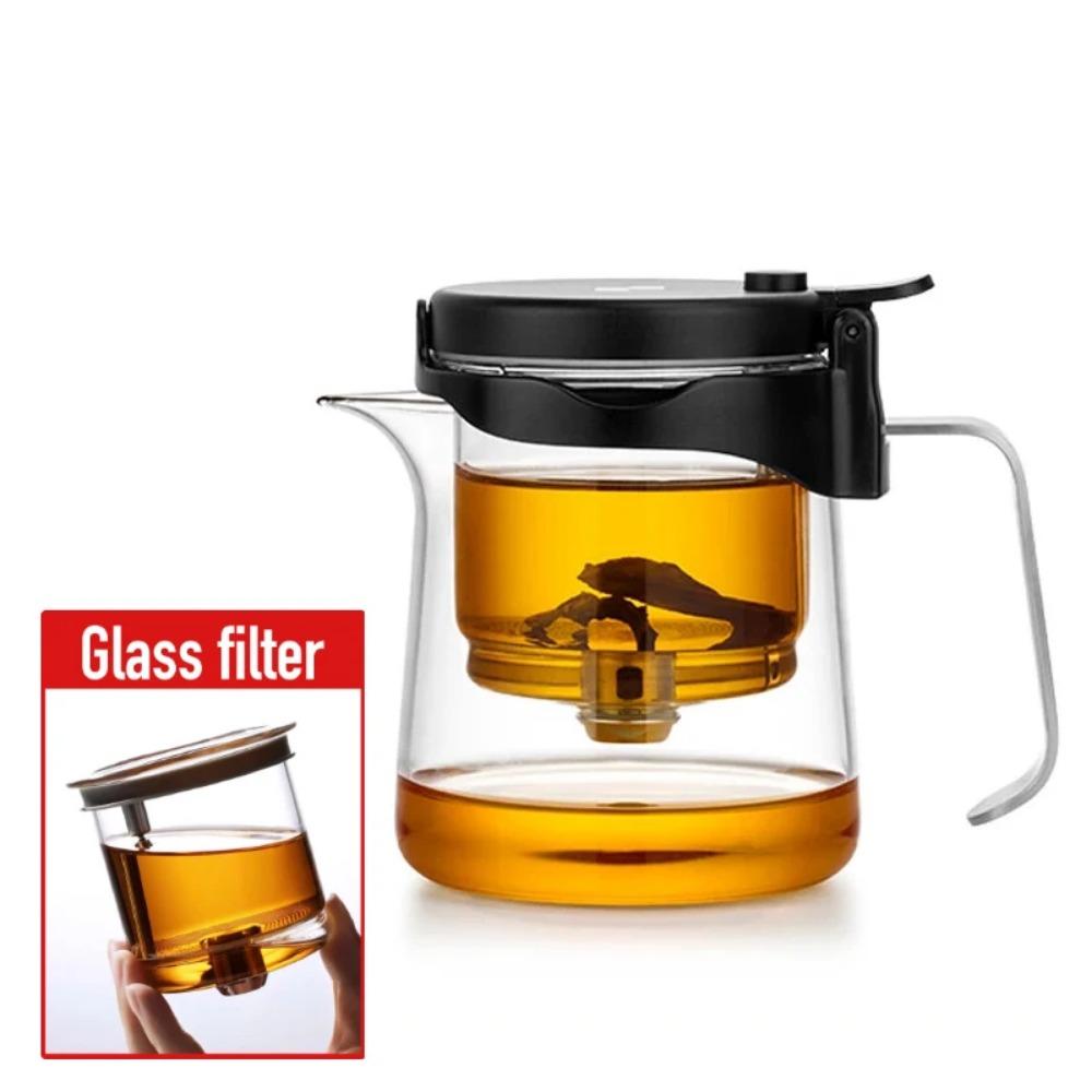 Bonston elegant cup insulation separation bubble teapot heat-resistant glass teapot simple filter tea cup