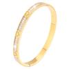 Titanium steel love row diamond  women's light luxury personality design versatile and non-fading K gold small fragrant 