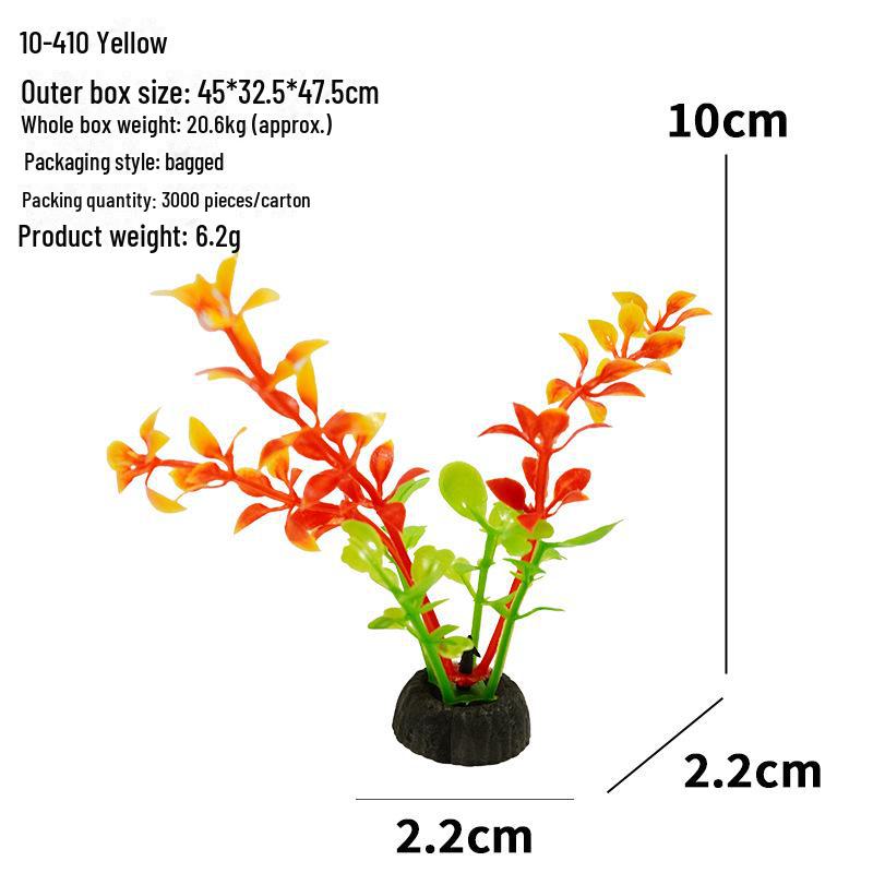 Aquarium Decor: Artificial Plants & Flowers for Fish Tank Landscaping (10-4 Series)