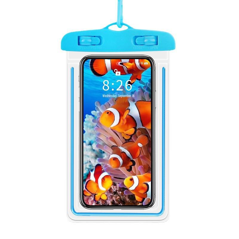 8-Level Waterproof Mobile Phone Bag with Touchscreen Access for Swimming, Diving, and High-Transparency Underwater Photography