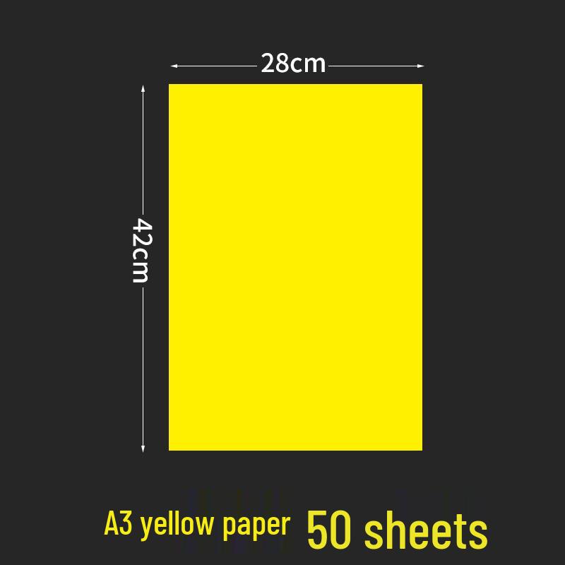 Large Blank Handwritten Poster Paper for Creative Advertising - White, Yellow, Red