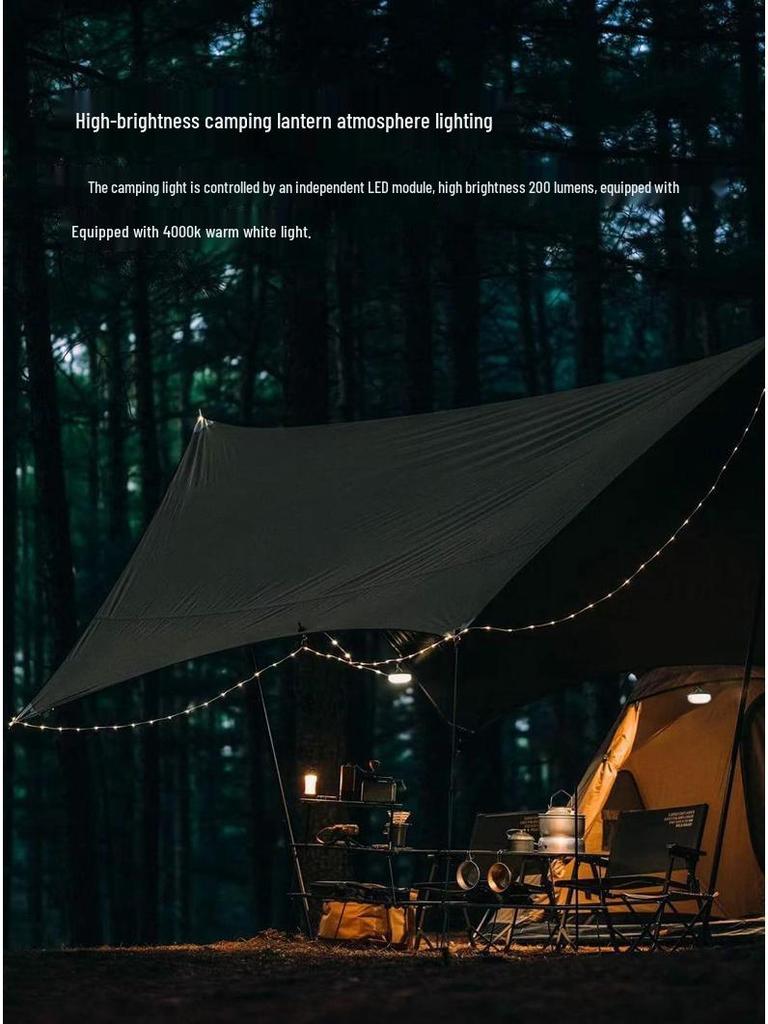 Cross-Border LED Tent & Awning Fairy Lights for Camping - Outdoor String Lights for Decorative Atmosphere