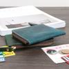 Handmade Crazy Horse Leather Wallet Retro Small Coin Money Bags Simple Wallets Zipper Pouch Card Holdes