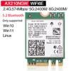 For Laptop Pc Wifi 6E  Ax210 Bluetooth 5.2 M.2 Wireless Card Ax210Ngw 2.4Ghz 5Ghz 6Ghz 5374Mbps 802.11Ax Ax200 Adapter