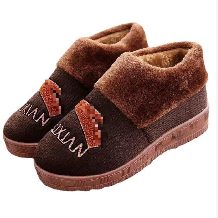 Winter Herren High-Top Fußschutz Rutschfeste Schuhe, warme gefütterte Schuhe, Herrensohle Übergröße Dad-Schuhe