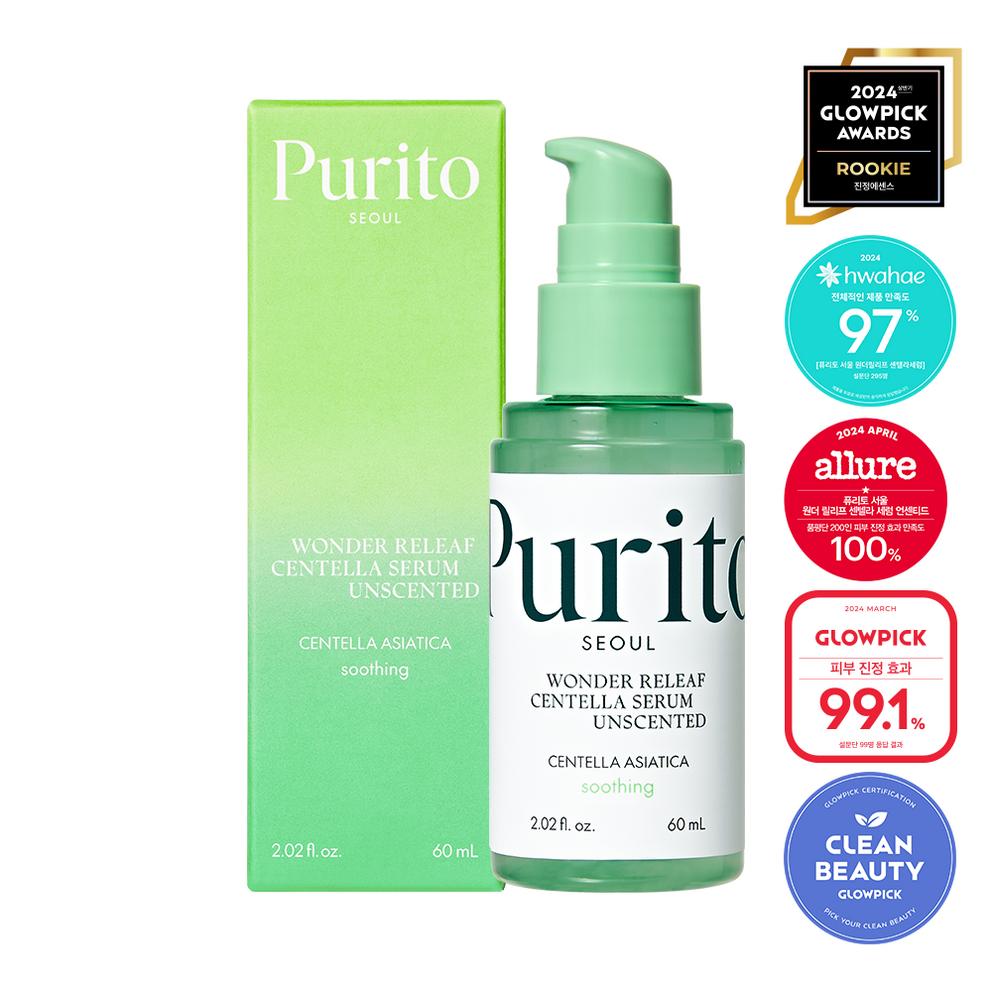 PURITO Seoul Wonder Releaf Centella Serum Unscented, 60ml