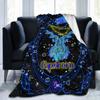 Cartoon Cancer Birthday Blanket Constellations Throw Blankets Soft Horoscope Astrology Flannel Throw Blanket Zodiac Sign for Bed