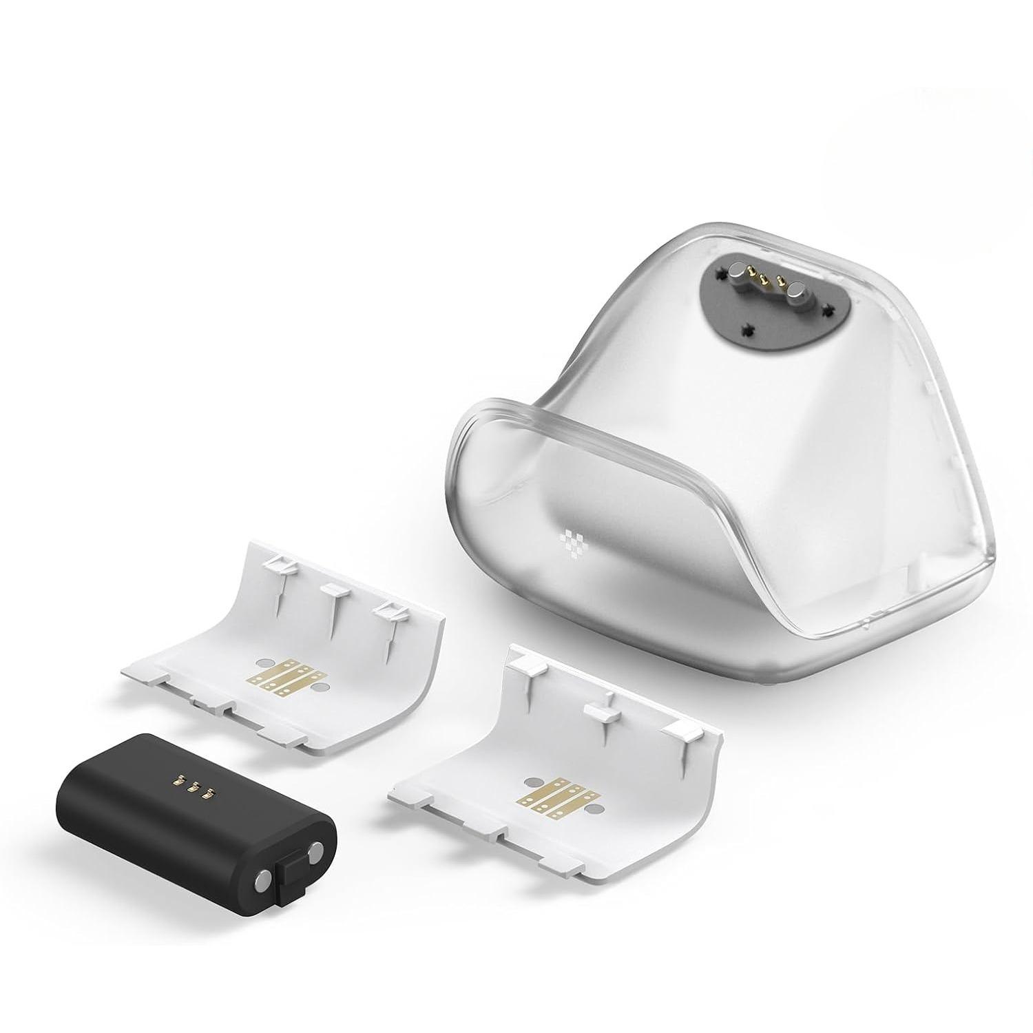 

Зарядная станция для беспроводных геймпадов Xbox с магнитным креплением и регулировкой подсветки для геймпадов Xbox Series X|S и Xbox One 8.4*7.6*10.5cm белый