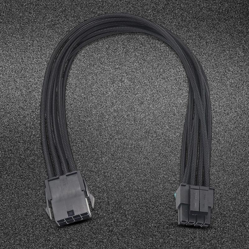8Pin CPU Power Extension Cord with Fire Resistant Sleeve Enhances Stability for CPU Video Card High Conductivity
