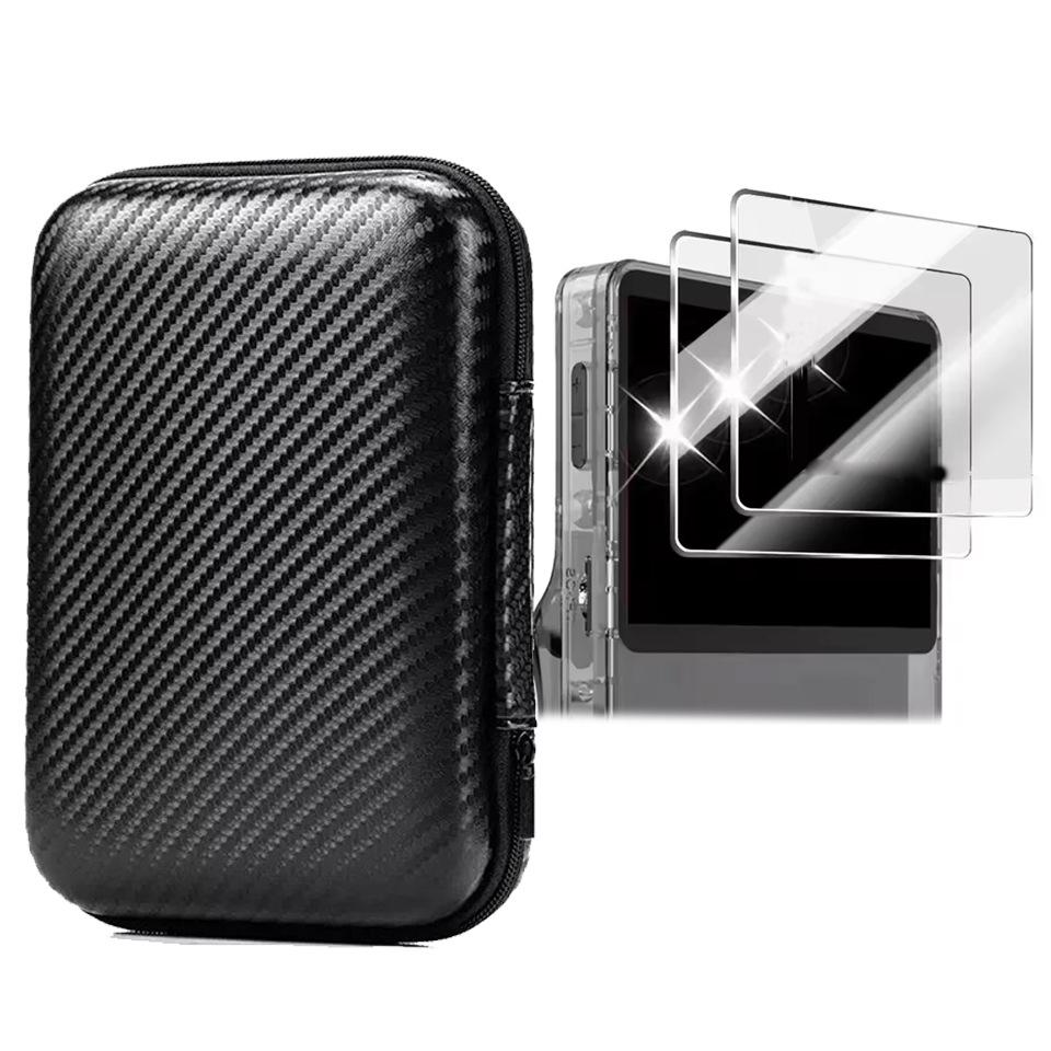 Hard EVA Shell Carrying Case Custom Fit R35S R36S Handheld Game Console Shockproof Protective Cover Organizer Pouch