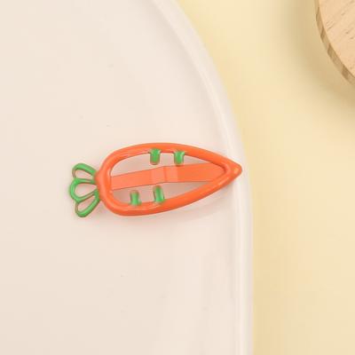 Girls Candy Clip Carrot Headwear Solid Color Carrot Clip Hair Accessories Lovely Headwear Hairpins Advanced Princess Headdress Hair Clip