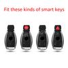 XJGB5 For Mercedes Benz A B C E S G M V-Class CLA CLS GLA GLC GLE GLK GL/GLS SL SLK Black Transparent Key Fob Case Cover Keychain