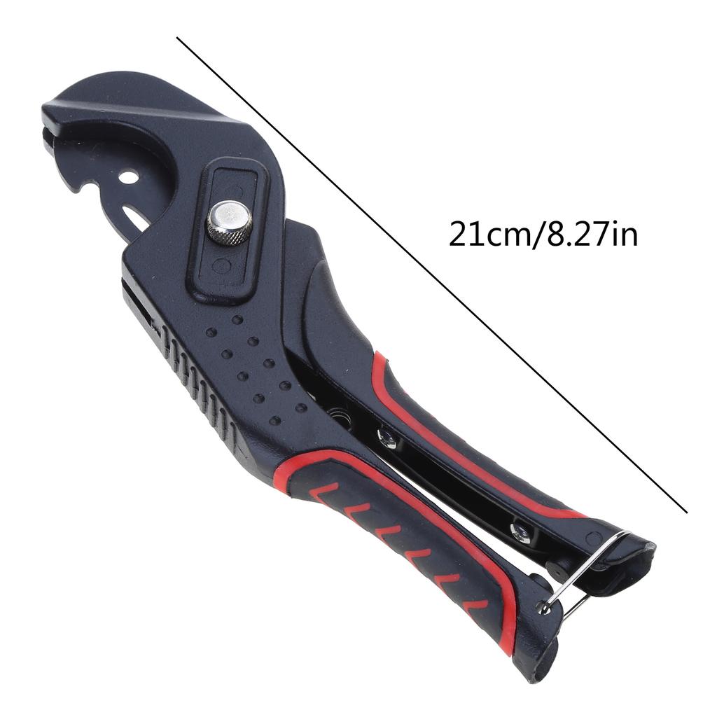 Tăiător de țevi PVC cu clichet de rezistență Foarfece de tăiat țevi din aliaj de aluminiu Mâner de tăiat tuburi Ergonomie Design mâner