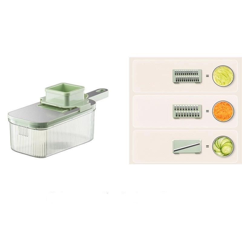 Shredder Household Kitchen Manual Vegetable Cutting Artifact Multifunctional Transparent Fruit Cucumber Potato Slicing Planer Shredder