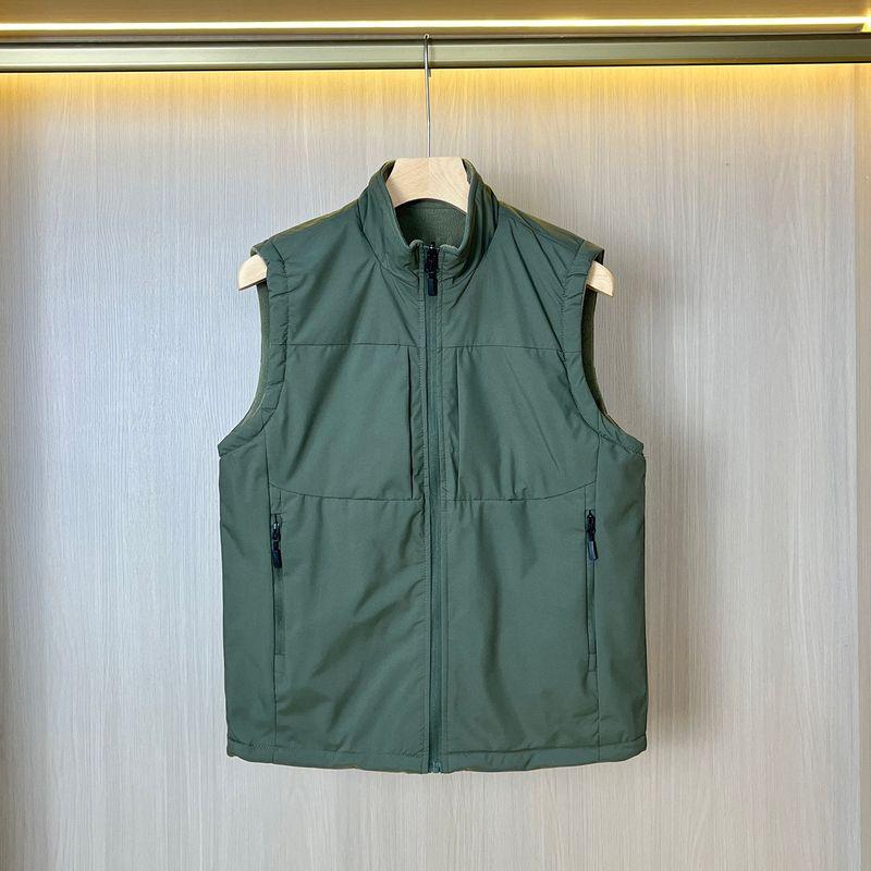 Original Foreign Trade Surplus Autumn and Winter Reversible Men's Thickened Windproof Fleece Warm Vest Jacket