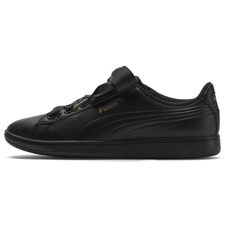 Puma Vikky Ribbon Satin Casual Low-Top Sneakers Women sneakers Black 366088-01