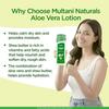 Multani Naturals Aloe Vera Lotion with Shea Butter Lightweight Non Sticky Hydrating Body Lotion for Dry Skin Summer Care Pack of 2 x 100 ml