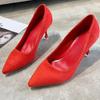2025 New Women Shoes Pointed Toe Pumps Patent Dress High Heels Boat Shoes Shadow Wedding  for Wedding Women
