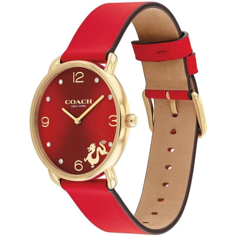 Coach Elliot Lunar New Year Quartz Red Dial Women's Watch