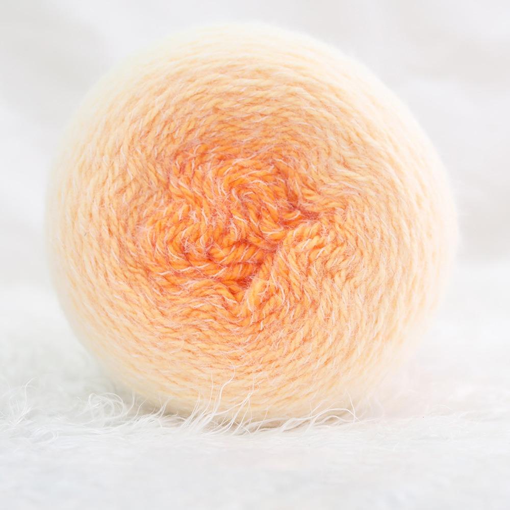 

200g/ Roll Gradient Color Wool Yarn Multicolor Crochet Yarn Long Velvet Yarn for Blanket Scarf