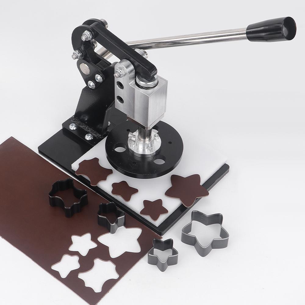 1pc Carton Steel Manual Die Cutting Machine, Small Leather Cutting Presser, Hand Pressing Stamping Tool, No Battery Required
