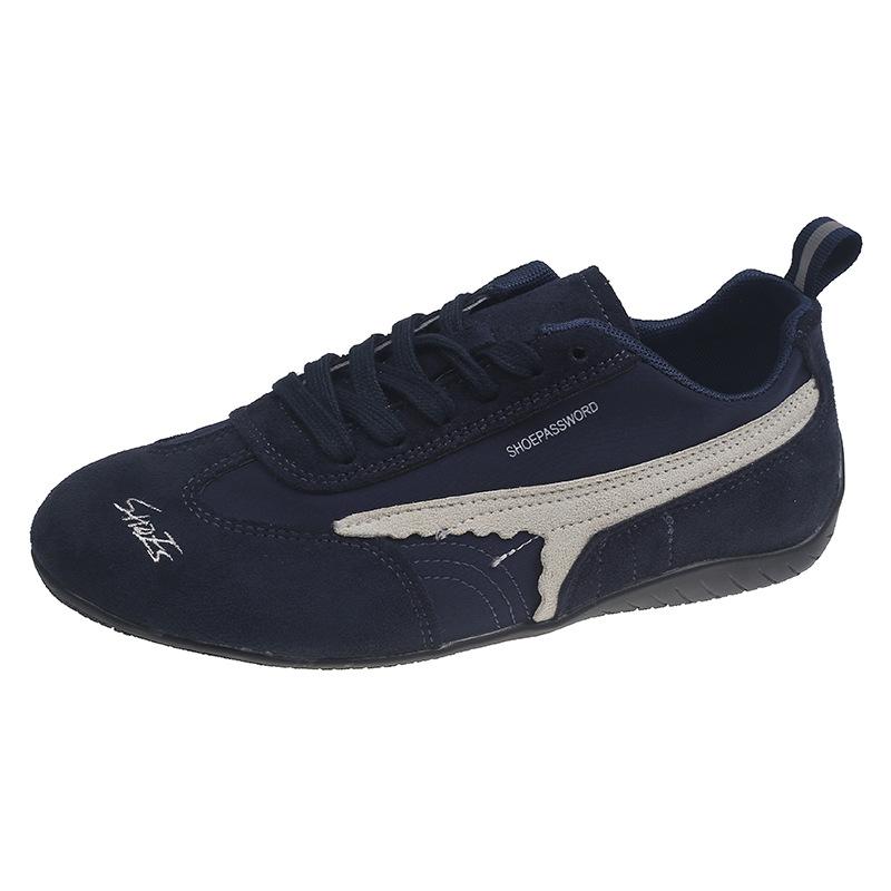 Flat-bottomed Dexun shoes women's shoes 2025 new spring and summer versatile casual sports shoes popular yellow board shoes beige