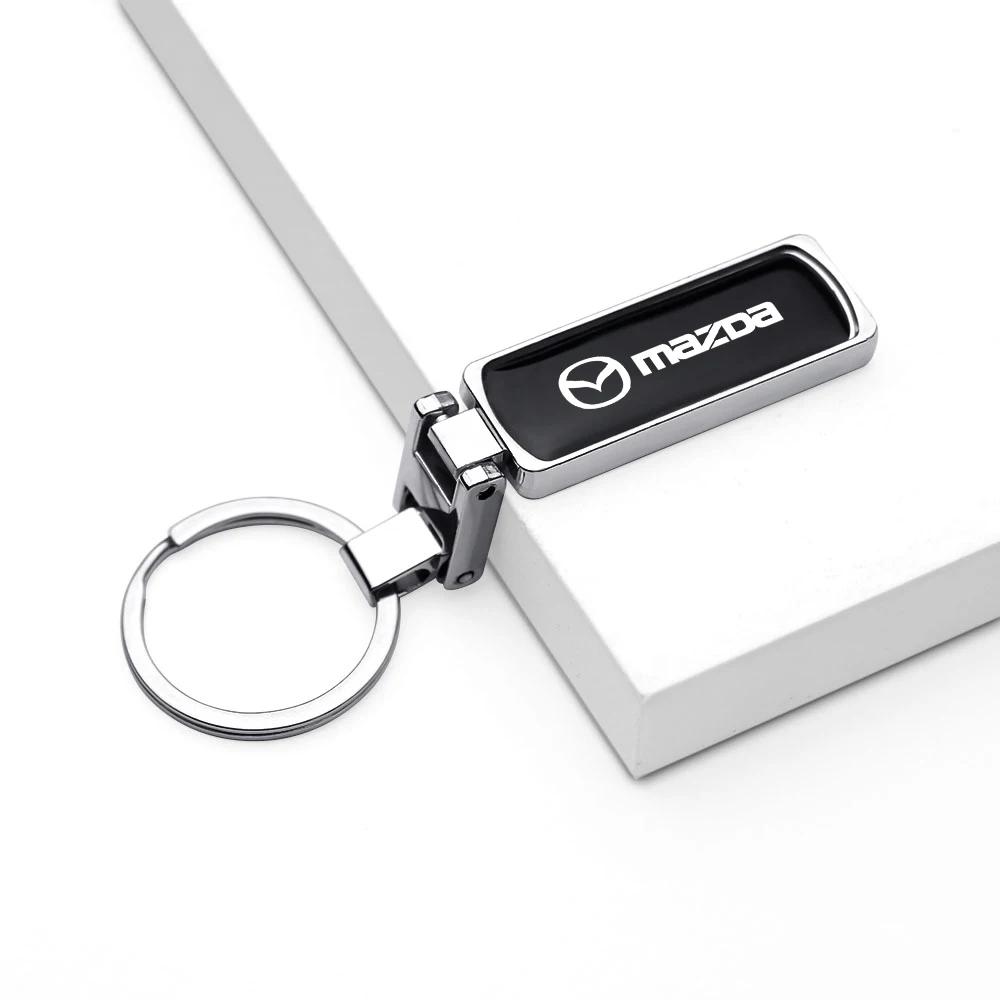 2025 Het 1 st Bil 3D Metall Nyckelring Skalle Formad Nyckelring Hänge Gåva För Mazda MS 3 5 6 7 2 Axela CX5 CX3 CX4 CX30 CX9 Atenza D
