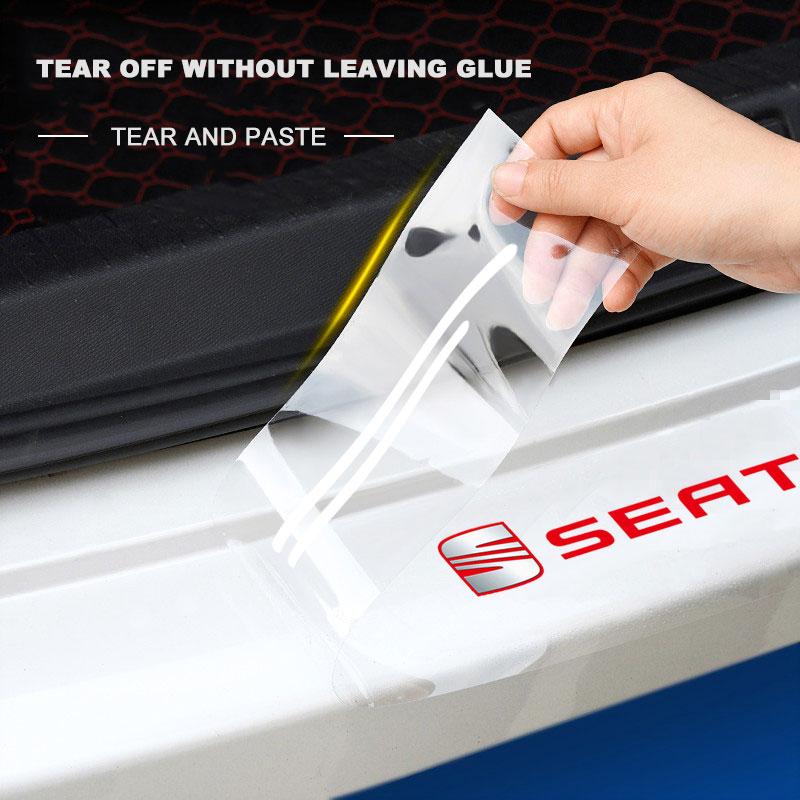 Auto Einstiegsleistenaufkleber Kratzfest Transparente Folie Schutz für SEAT Leon FR 5 6 Alhambra MK3 MII Altea 5F Ibiza Toledo Cordoba