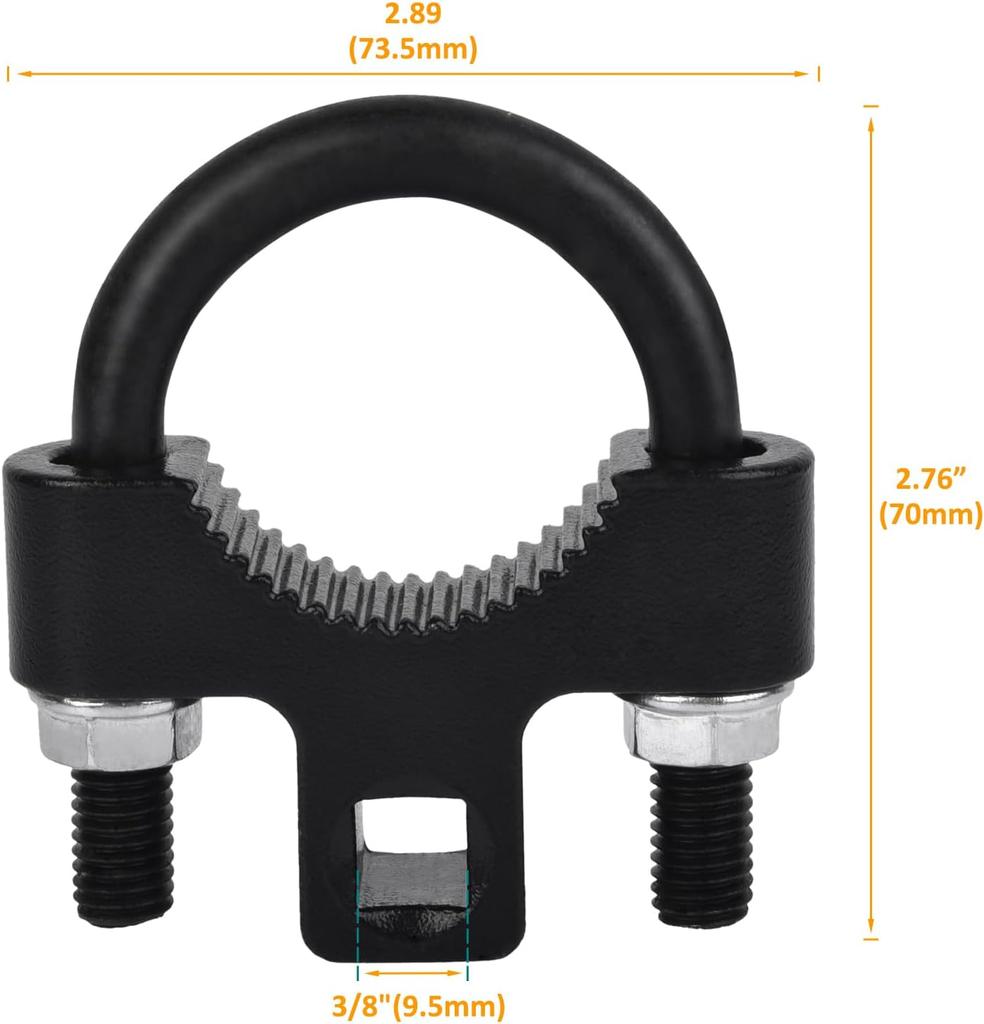 Inner Tie Rod Removal Tool,Universal 3/8 Inch Low Profile Tool for Inner Tie Rod Removal and Installation,Inner Tie Rod U-Wrench
