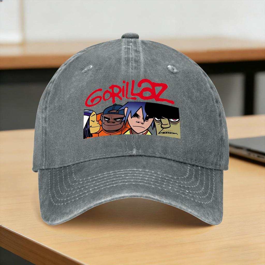 Gorillazs Band Casual Baseball Cap  Hunting Camping Trucker Hat Summer Wholesale Men Adult Classic Snapback Cap