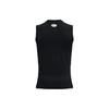 Under Armour Solid Color Pullover Round Neck Logo Print Sleeveless Kids Tops Black 1368511-001