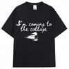 Heated Rivalry Funny Meme Graphic T Shirts Im Coming The Cottage Hollanov Unisex Women Humor Fashion Tshirt Oversized Cotton Tees