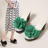 Slippers Female Fish Mouth Thick-soled Muffin Shoes.cm Casual Wedge Sandals Children Spring and Summer