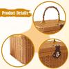 Handwoven Storage Basket Gift Decorative Case Display Suitcase Organizer for Themed Party