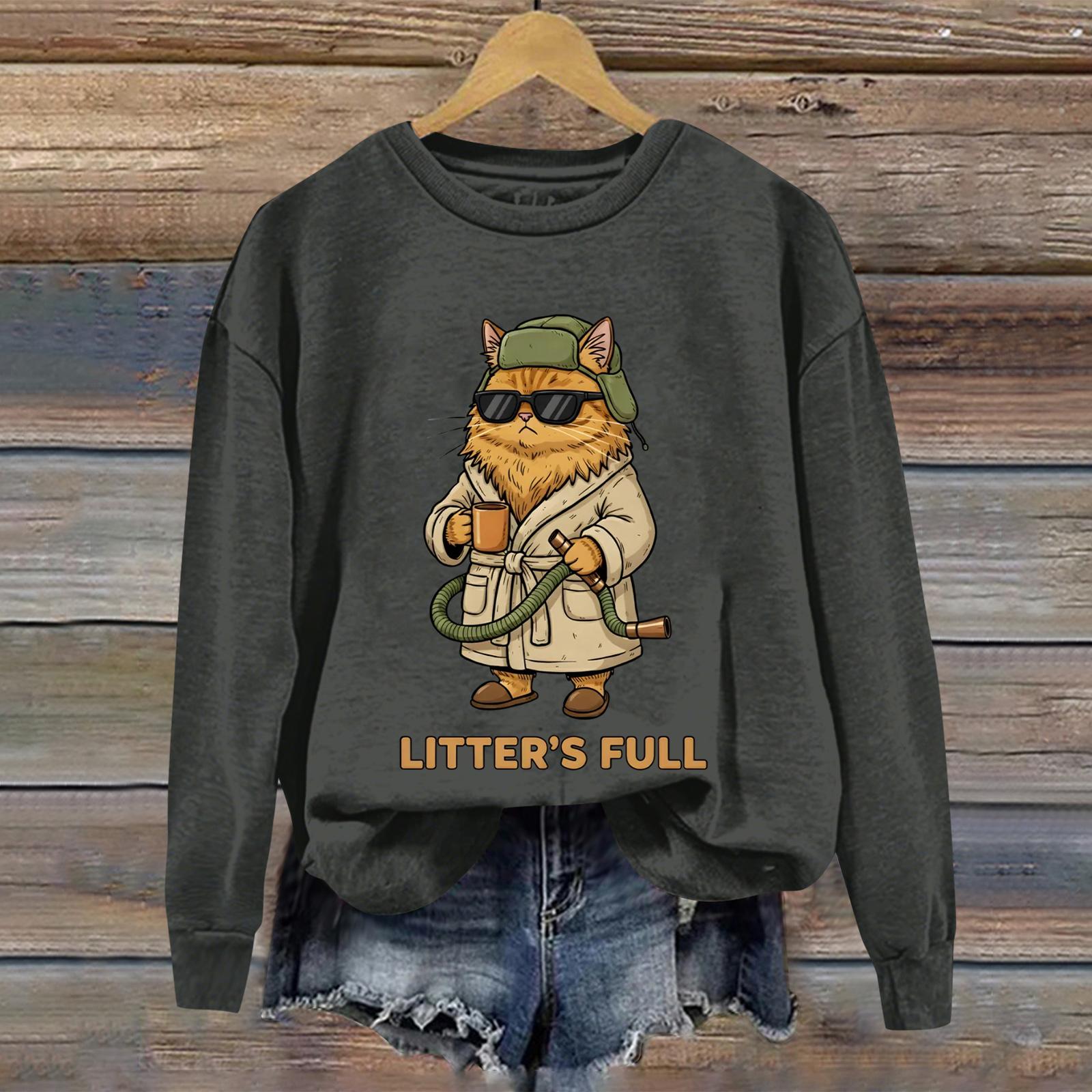 

Ladies Printed Casual Long Sleeved Hooded Sports Hoodie Top L