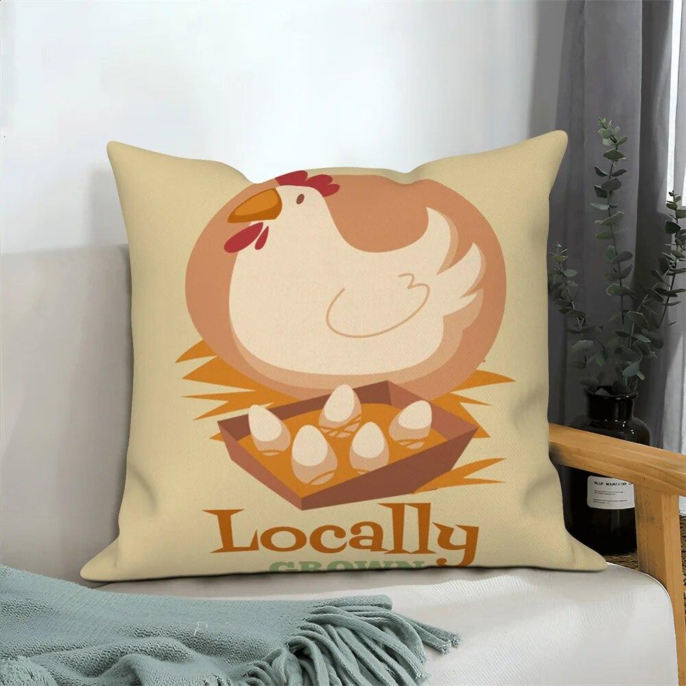 Throw Pillow Sofa Home Decor Decorative  Cover Local Farm Cushion