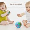 Mini foam earth extrusion toy Soft sponge earth world map ball world map toy Children adult decompression novelty toy