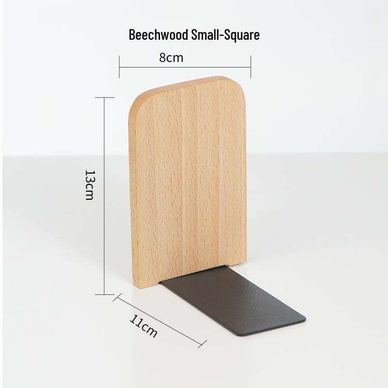 

Black Walnut Solid Wood Bookends and Bookstand - Creative Desktop Storage Clips