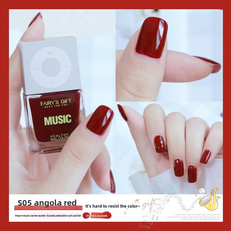 New Water-based Nail Polish, No-bake, Long-lasting, Fast-drying Peelable Nail Polish, Odorless, Transparent and White Nail Polish