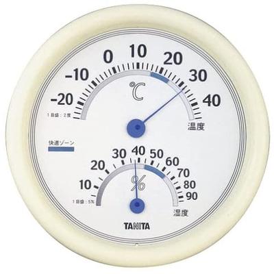 Thermo-Hygrometer, Temperature and Humidity, Analog, White, TT-513 WH