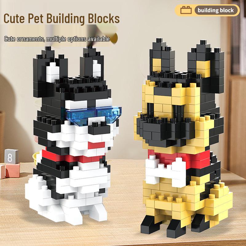 Puppy Cute Dog Series Compatible with LEGO Micro Bricks - Building Blocks Toy for Kids