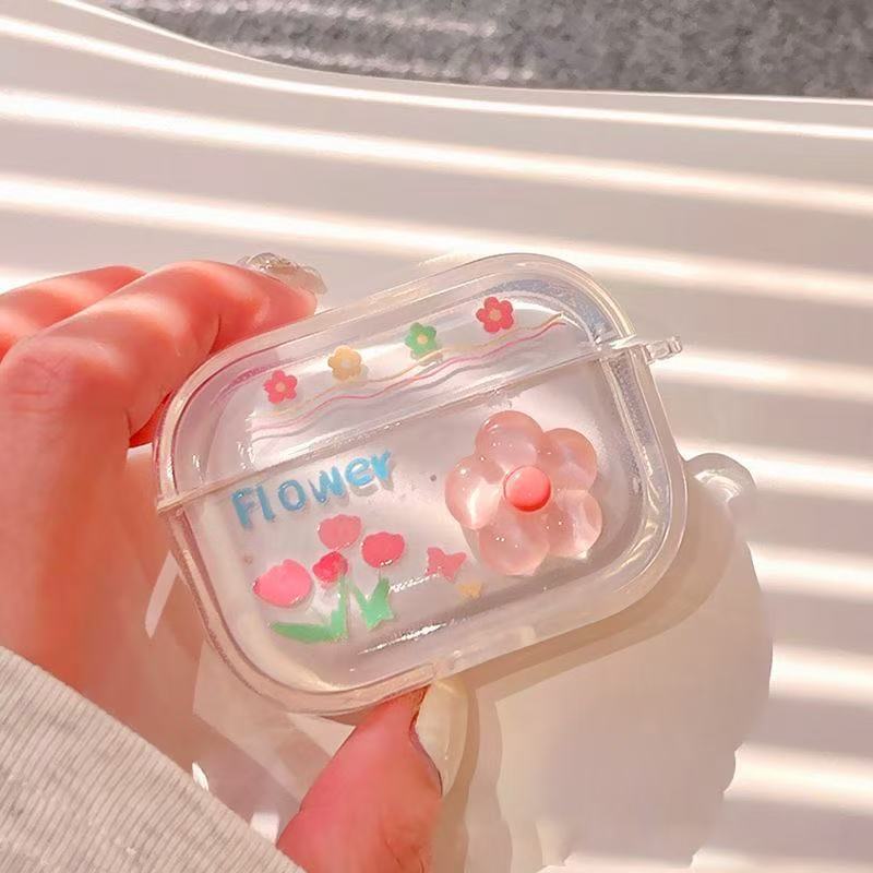The Fresh Flower earphone case is suitable for Apple AirPods 1 protective case and AirPods Pro 1 earphone protective case