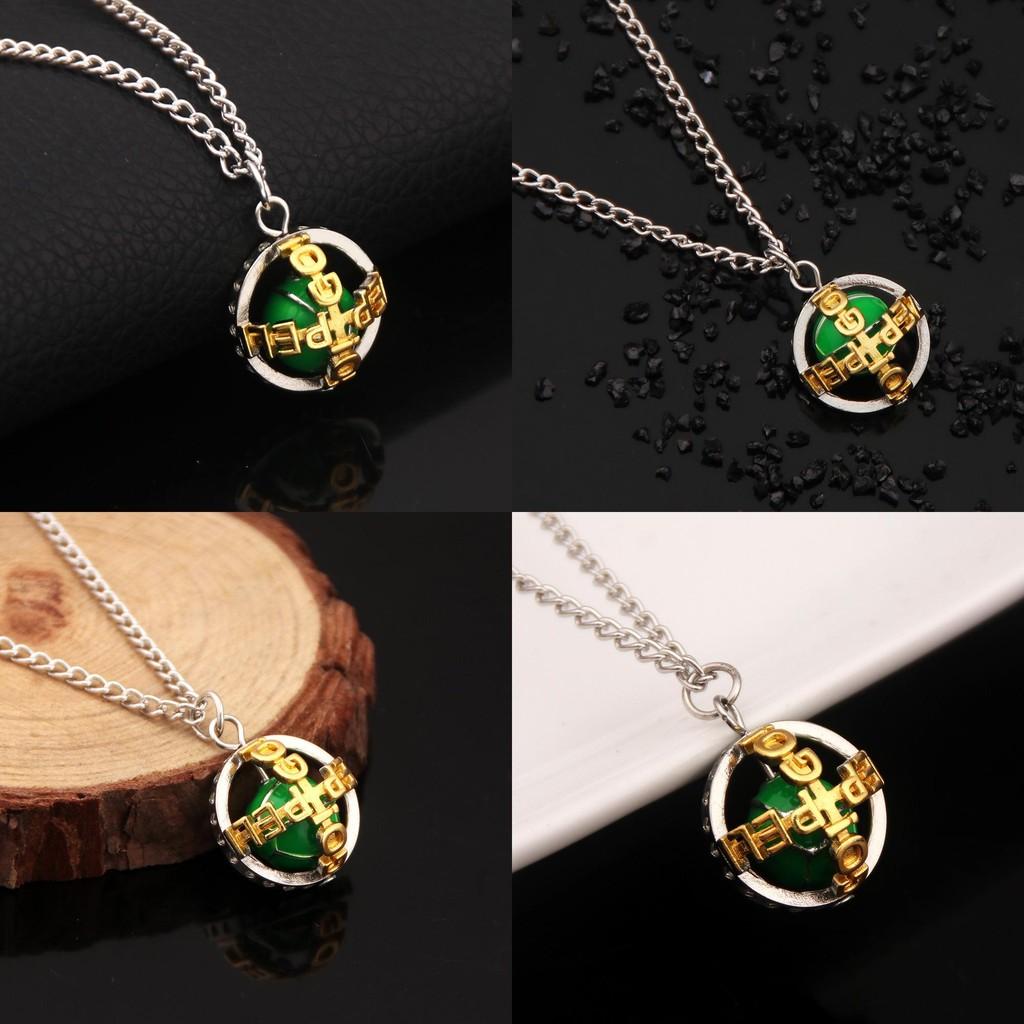 Zeppeli Julius Caesar Rotating Iron Ball Pendant Necklace For Cosplay Daily Wear