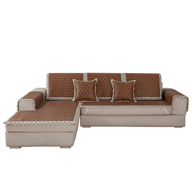 Tappetino in Rattan Cuscino per Divano Estivo Estivo Ghiaccio Seta Tappetino in Rattan Antiscivolo Tappetino Estivo Copridivano Cuscino per Sedile
