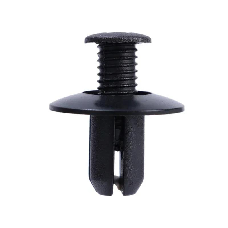 8mm Plastic Rivets Fasteners Screw Car Bumper Fender Black Rivet Car Fastener Clips for Toyota Focus Kia Nissan Accessories