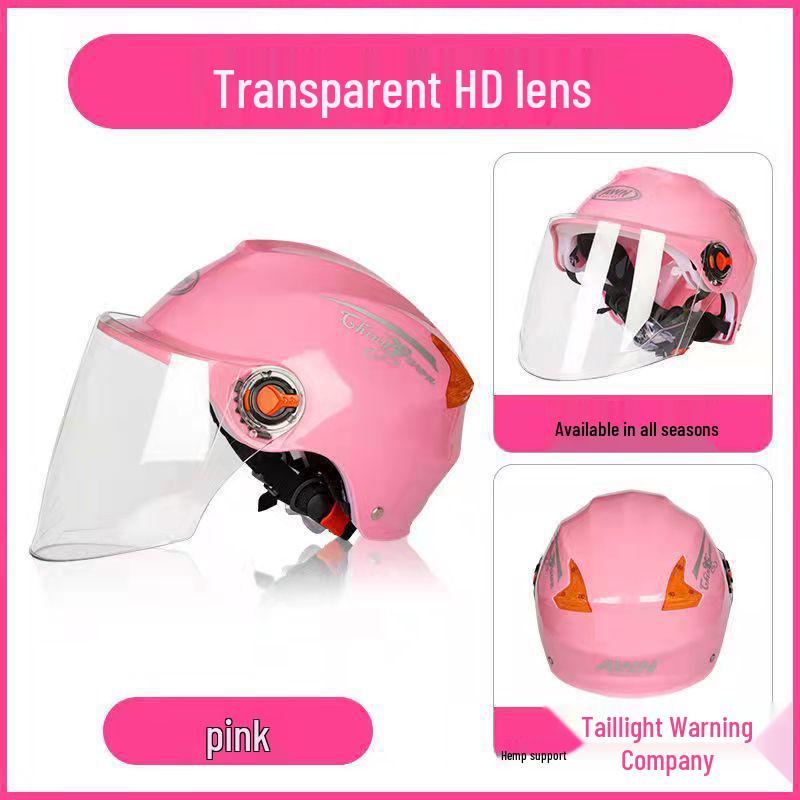Universal Half-Face Helmet: Windproof, All-Season Riding Gear for Men & Women