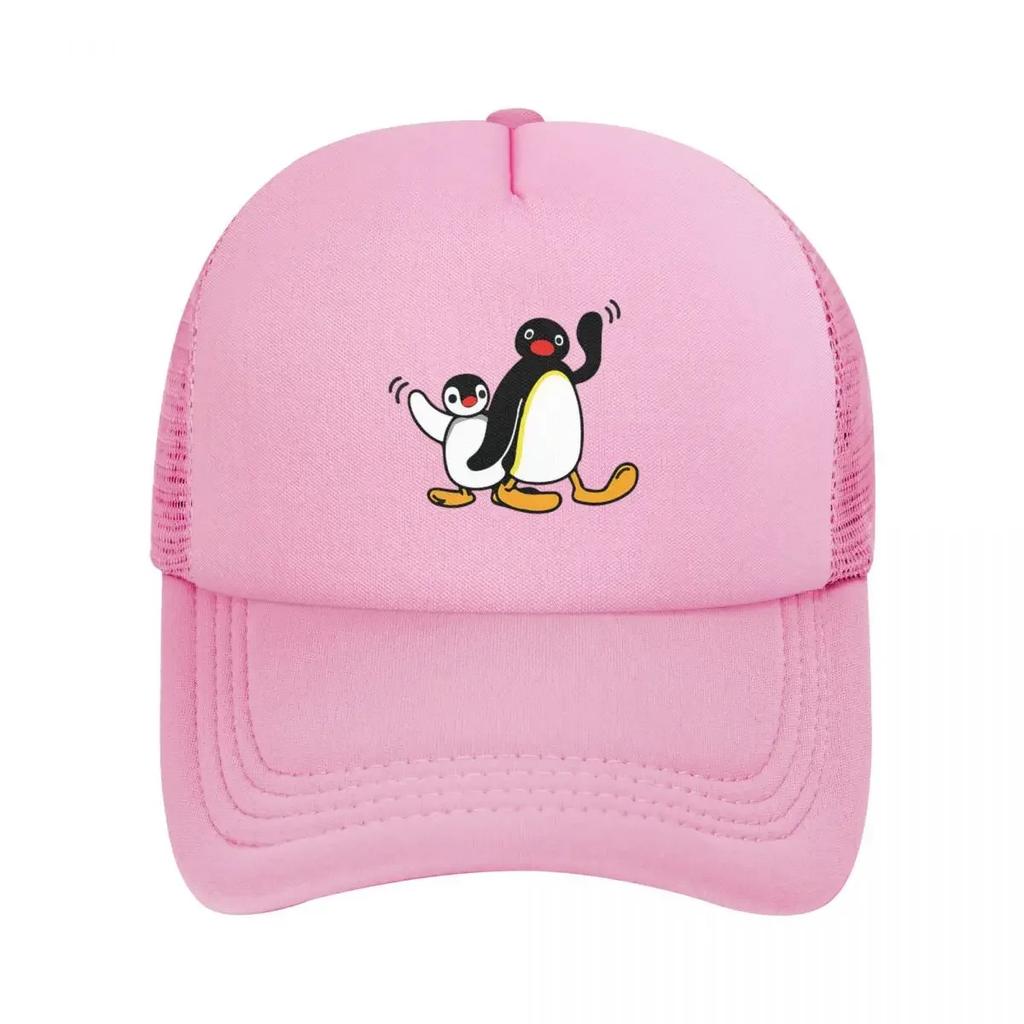Pingu Mesh Baseball Caps Snapback Fashion Baseball Hats Breathable Casual Casquette Outdoor Unisex