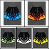 Shorts Fire Flame White Blue Green 3D Print Training Muay Thai Kickboxing Boxing MMA Unisex Sport Gym Fitness Workout Quick Dry Elastic Waist