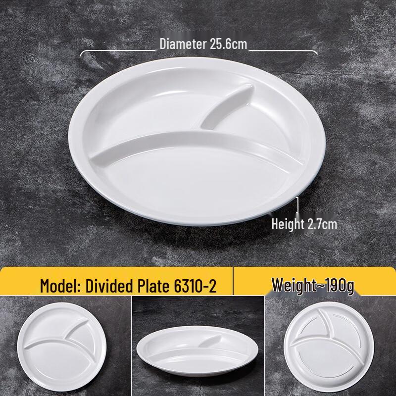 JINMEILI Commercial Food Grade Melamine Divided Plate