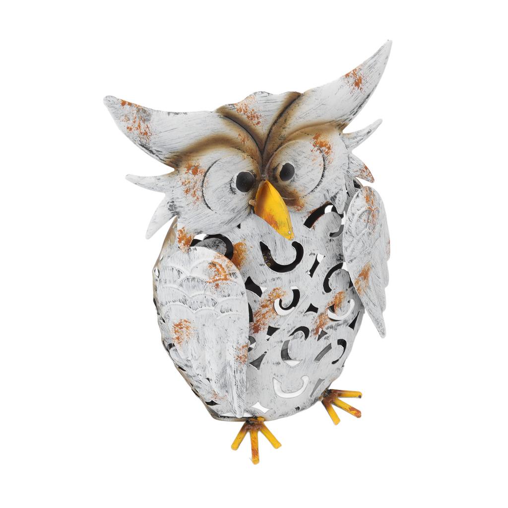Solar Light Owl Shape Vivid Lifelike IP55 Waterproof Iron Solar Decorative Light for Garden Lawns